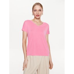 Moss Copenhagen Póló 17627 Rózsaszín Basic Fit