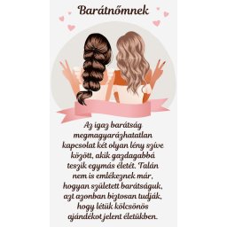 Ajándékkártya barátnőnek