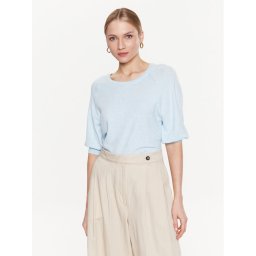Moss Copenhagen Blúz 17527 Kék Basic Fit