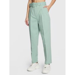 NAF NAF Szövet nadrág Egisele THNP36 Zöld Slim Fit