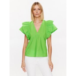 Tommy Hilfiger Blúz WW0WW38739 Zöld Relaxed Fit