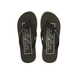 Tommy Hilfiger Flip-flops Rubber Hilfiger Beach Sandal FM0FM04468 Fekete