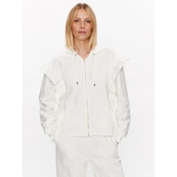 Liu Jo Sport Pulóver TA3233 F0090 Fehér Regular Fit