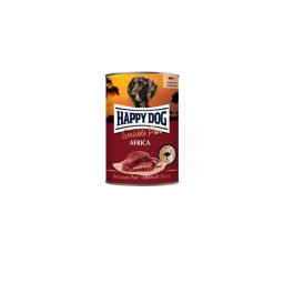 Happy Dog pur konzerv strucc ízesítésű nedves állateledel felnőtt kutyák számára 6x400 g