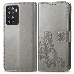 ART FLOWERS Pénztárcahuzat Oppo A57 szürke