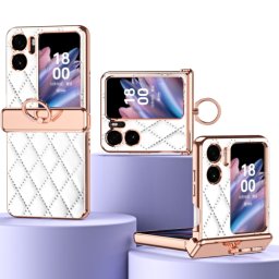 LATTICE RING Védőtok OPPO Find N2 Flip fehér tartóval