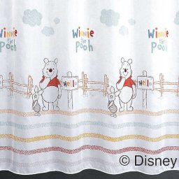 WINNIE, Micimackó mintás, fényáteresztő függöny anyag -180 cm magas