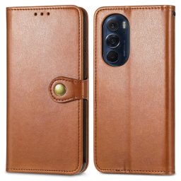LEATHER BUCKLE tok Motorola Edge 30 Pro barna