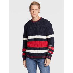 J.Lindeberg Sweater Orion FMKW06531 Sötétkék Regular Fit