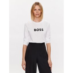 Boss Blúz Logo 50489592 Fehér Regular Fit