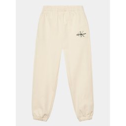 Calvin Klein Jeans Melegítő alsó Monogram IG0IG02094 Ekru Regular Fit