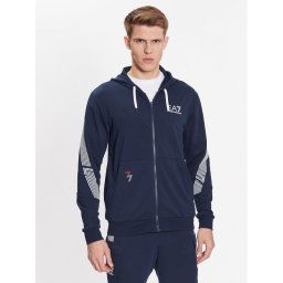 EA7 Emporio Armani Pulóver 3RPM07 PJLIZ 1554 Sötétkék Regular Fit