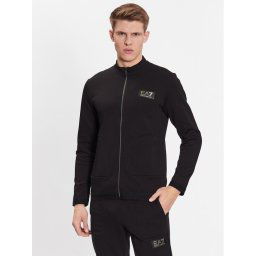EA7 Emporio Armani Pulóver 3RPM57 PJFAZ 1200 Fekete Regular Fit