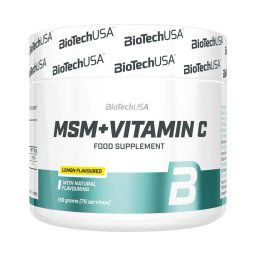 BioTechUsa MSM + Vitamin C citrom ízű italpor 150g