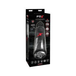PDX Mega-Bator - forgó, fel-le mozgó maszturbátor férfiaknak (fekete)