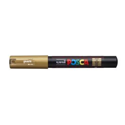 Dekormarker, 0,7-1,0 mm, UNI "Posca PC-1M", arany