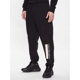 Calvin Klein Jeans Melegítő alsó J30J323504 Fekete Regular Fit