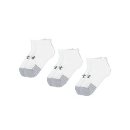 Under Armour 3 pár unisex bokazokni Heatgear Lo Cut Sock 1346753-100 Fehér