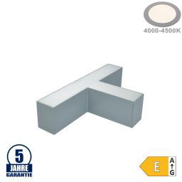 Optonica 12 W-os T-csatlakozó lineáris lámpához Slim Professional ezüst, semleges fehér 5036
