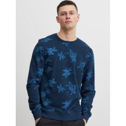 Blend Pulóver 20715358 Sötétkék Regular Fit