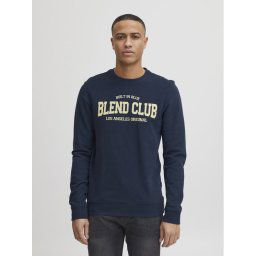 Blend Pulóver 20715366 Sötétkék Regular Fit