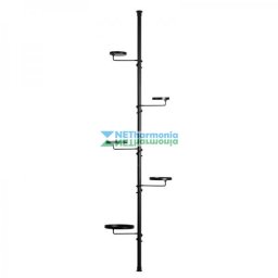 Teleszkópos fém virágtartó állvány, 300 cm