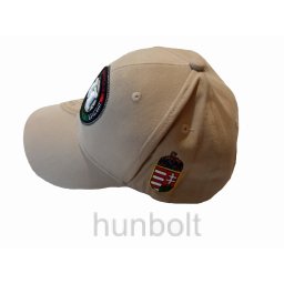 Baseball H betűs hímzett sapka, sötét bézs (H:fehér)