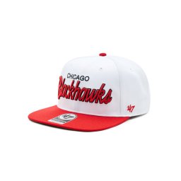 47 Brand Baseball sapka NHL Chicago Blackhawks Crosstown Script Two tone '47 CAPTAIN H-CTWTT04WBP-WH Fehér
