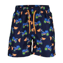 short, úszóshort munkagép mintás
