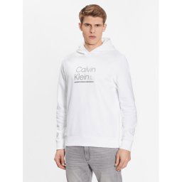 Calvin Klein Pulóver Contrast Line Logo K10K111569 Fehér Regular Fit