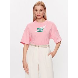 United Colors Of Benetton Póló 3BL0D103W Rózsaszín Regular Fit