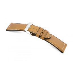 RIOS Firenze Panerai bőr óraszíj, homok, 26/26mm