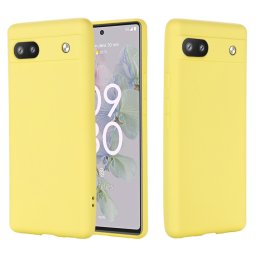 RUBBER Védőburkolat a Google Pixel 6a telefonhoz sárga