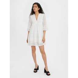 Vero Moda Nyári ruha Honey 10275875 Fehér Relaxed Fit