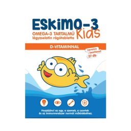 Eskimo-3 Kids Omega-3 D-vitamin rágótabletta gyerekeknek 27x