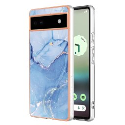IMD MARBLE Védőburkolat a Google Pixel 6a BLUE