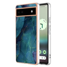 IMD MARBLE Védőburkolat a Google Pixel 6a telefonhoz GREEN