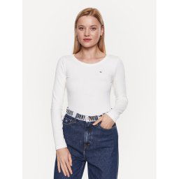 Tommy Hilfiger Blúz WW0WW38869 Fehér Slim Fit