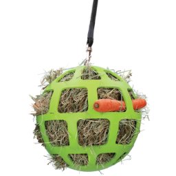 Hay Slow Feeder Rugalmas gömb szénaadagoló lovak számára 22 cm zöld