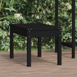 vidaXL fekete tömör fenyőfa kerti pad 80x44x45 cm