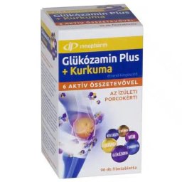 Innopharm glükózamin plus + kurkuma filmtabletta 90 db