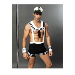 Aqua ,tengerész jelmez férfiaknak. Méret:M/L