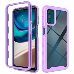 DUAL Kétoldalas burkolat Motorola Moto G42 lila
