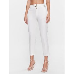 Liu Jo Szövet nadrág WA3188 T7896 Ekru Slim Fit