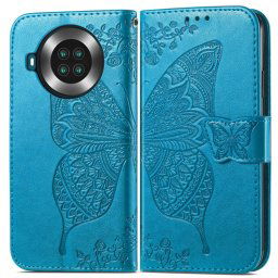 ART Wallet huzat Cubot Note 20 / Note 20 Pro BUTTERFLY kék