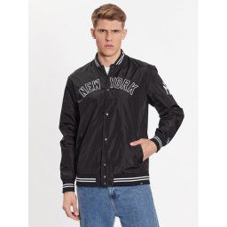 47 Brand Bomber dzseki New York Yankees Wordmark 47 Drift Track Jacket Fekete Regular Fit