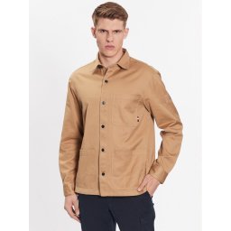 Tommy Hilfiger Farmer kabát Solid MW0MW31773 Barna Regular Fit
