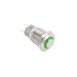 Nyomógomb piros-zöld LED világítással PB-16-NONC(LED)-rdgn