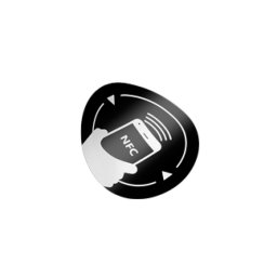 NFC antimetal matrica NXP NTAG213 chippel (13,56MHz) -fekete NFC-3513-bk