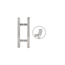 400mm hosszú négyzet alakú fogantyú pár 90°-os lábakkal "H" YH-400S/90